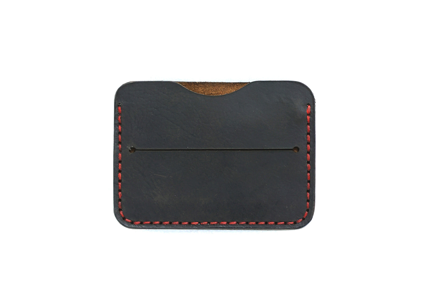 Black Leather Modernist Card holder