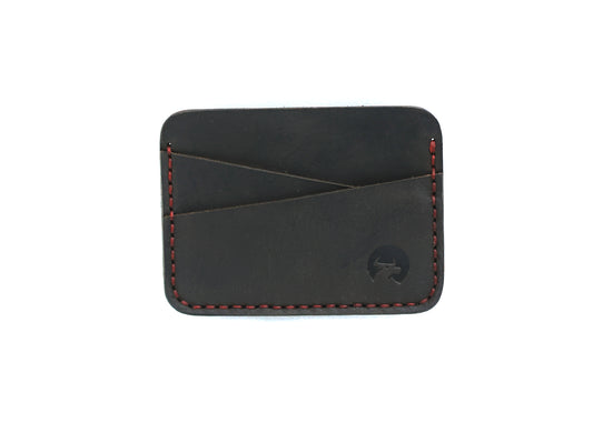 Black Leather Modernist Card holder