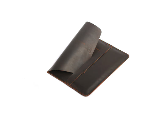 Laptop Leather Sleeve |Dark Maroon|