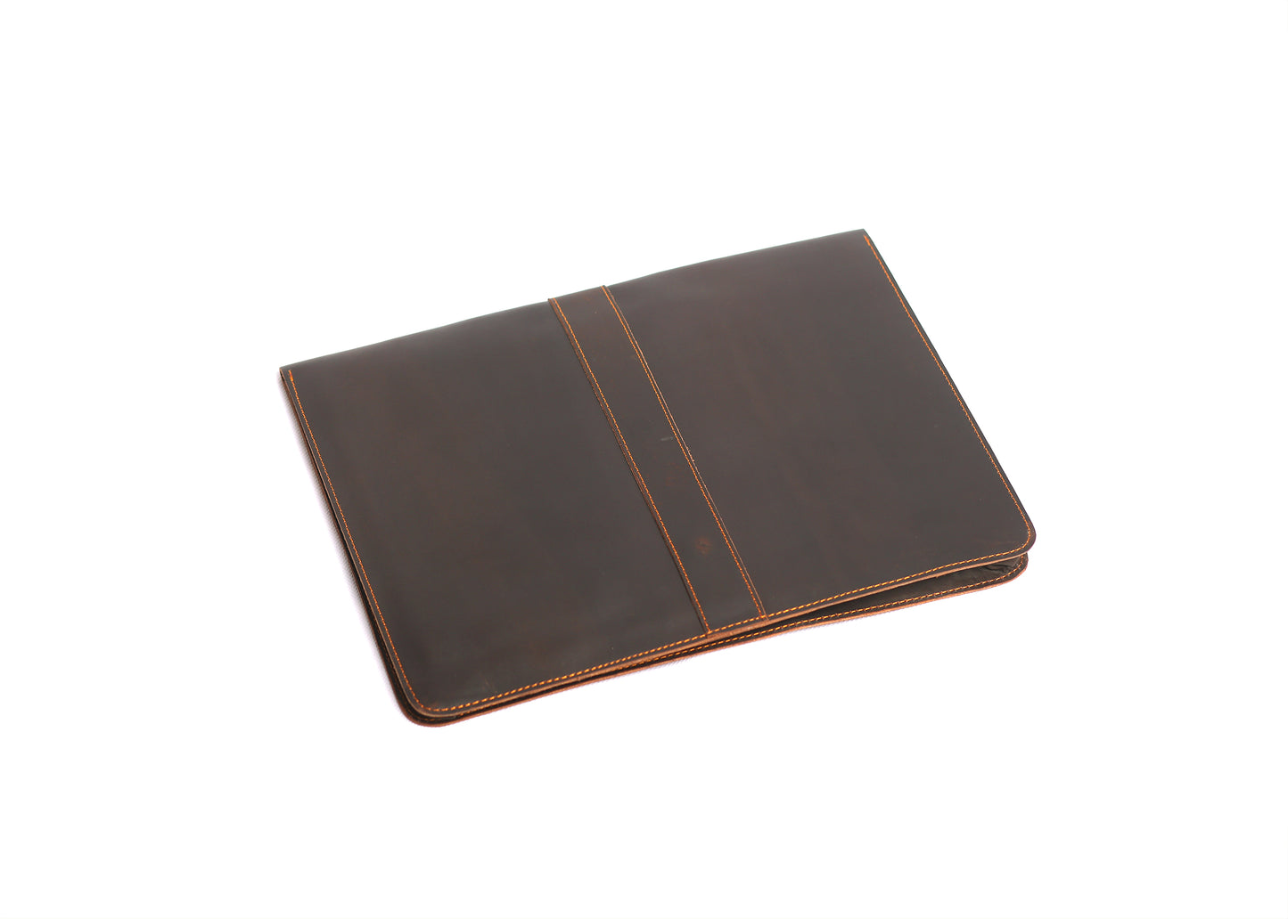 Laptop Leather Sleeve with Stud |dark Maroon|